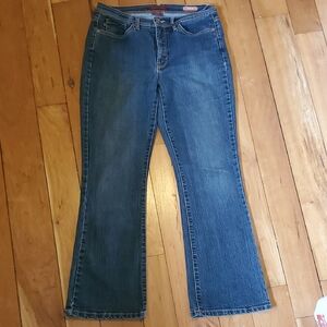 jeanstar Women's Blue Flared Wide-Leg Jeans